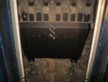 4 849 р. Защита картера двигателя и КПП (V-3,5, 249 л.с.) Alfeco Ford Explorer U502 дорестайлинг (2010-2016) (Сталь 2 мм)  с доставкой в г. Чебоксары. Увеличить фотографию 2