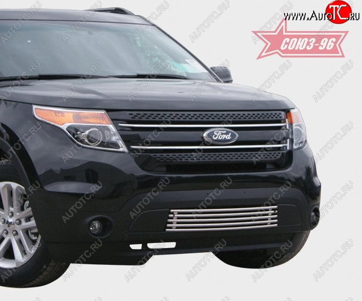 15 614 р. Декоративный элемент воздухозаборника Souz-96 (d16)  Ford Explorer  U502 (2010-2016) дорестайлинг  с доставкой в г. Чебоксары