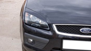 Реснички на фары KURAJ (Широкие) Ford Focus 2 хэтчбэк 5 дв. дорестайлинг (2004-2008)