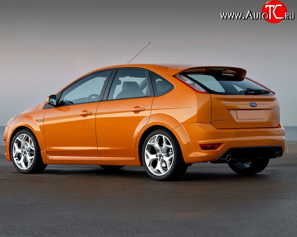 7 349 р. Спойлер ST V2 Ford Focus 2 хэтчбэк 3 дв. дорестайлинг (2004-2007) (Неокрашенный)  с доставкой в г. Чебоксары
