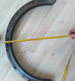 1 249 р. Универсальные расширители колёсных арок Uni Nissan Tiida Latio C11 седан (2004-2012) (Вылет 40 мм (без сужений к краям), Поверхность: глянец )  с доставкой в г. Чебоксары. Увеличить фотографию 2