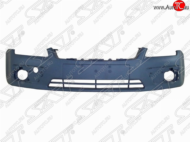 2 679 р. Бампер передний SAT  Ford Focus  2 (2004-2008)  седан дорестайлинг, универсал дорестайлинг, хэтчбэк 3 дв. дорестайлинг, хэтчбэк 5 дв. дорестайлинг (Неокрашенный)  с доставкой в г. Чебоксары