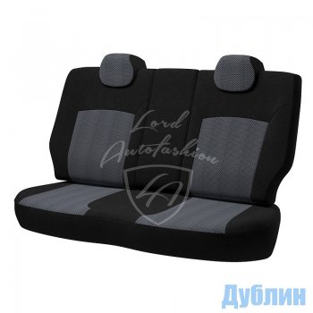 5 399 р. Чехлы для сидений Lord Autofashion Дублин (жаккард) Ford Focus 2 хэтчбэк 5 дв. дорестайлинг (2004-2008) (Черный, вставка Ёж Белый)  с доставкой в г. Чебоксары. Увеличить фотографию 2