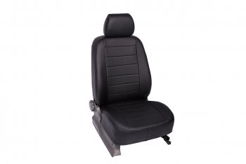 Чехлы Seintex (экокожа, 40/60, кроме комплектации Sport) Ford Focus 2 универсал рестайлинг (2007-2011) (черный)