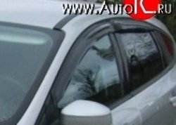 Комплект дефлекторов окон (ветровиков) 4 шт. Novline (литьевой поликарбонат) Ford Focus  2 (2004-2008)  седан дорестайлинг, хэтчбэк 5 дв. дорестайлинг