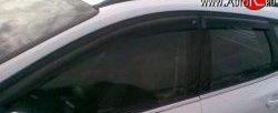 Комплект дефлекторов окон (ветровиков) 4 шт. Novline (литьевой поликарбонат) Ford Focus  3 (2010-2015) универсал дорестайлинг