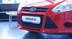 1 839 р. Сетка на бампер Novline Ford Focus 3 универсал дорестайлинг (2010-2015)  с доставкой в г. Чебоксары. Увеличить фотографию 3