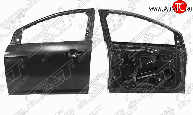 17 399 р. Левая дверь передняя SAT Ford Focus 3 хэтчбэк дорестайлинг (2010-2015) (Неокрашенная)  с доставкой в г. Чебоксары