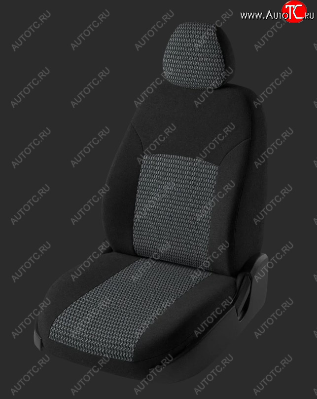 5 549 р. Чехлы для сидений Lord Autofashion Дублин (жаккард, Trend Sport, Спинка и сиденье 60/40 без подлокотника, 3 Г-образных подголовника) Ford Focus 3 хэтчбэк рестайлинг (2014-2019) (Черный, вставка Черный Зигзаг)  с доставкой в г. Чебоксары