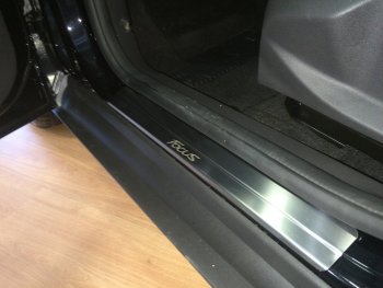 2 199 р. Накладки порожков салона INOX Ford Focus 3 седан рестайлинг (2014-2019) (Нержавеющая сталь)  с доставкой в г. Чебоксары. Увеличить фотографию 3