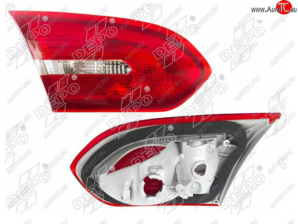 3 599 р. Левый фонарь в крышку багажника DEPO Ford Focus 3 седан рестайлинг (2014-2019)  с доставкой в г. Чебоксары