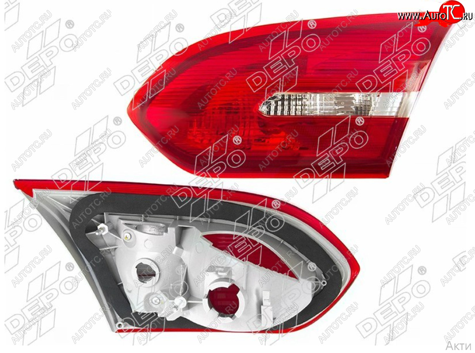 3 599 р. Правый фонарь в крышку багажника DEPO Ford Focus 3 седан рестайлинг (2014-2019)  с доставкой в г. Чебоксары
