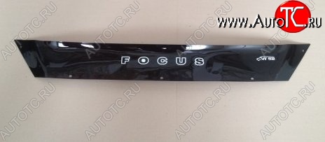 999 р. Дефлектор капота Russtal (короткий) Ford Focus 3 седан рестайлинг (2014-2019)  с доставкой в г. Чебоксары