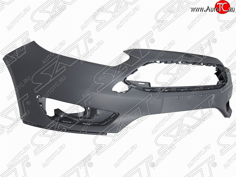 3 099 р. Передний бампер SAT Ford Focus 3 седан рестайлинг (2014-2019) (Неокрашенный)  с доставкой в г. Чебоксары