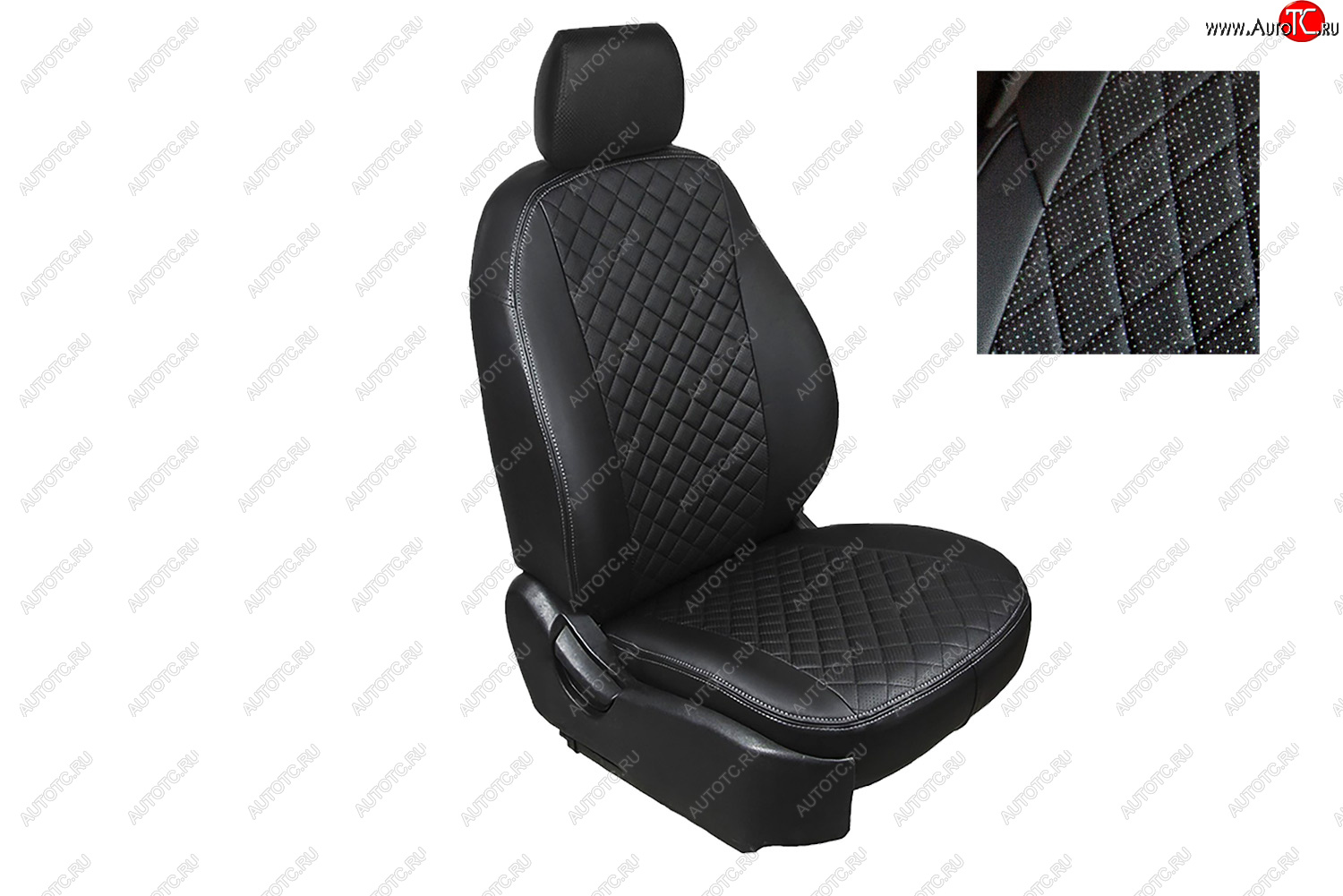 6 449 р. Чехлы для сидений Seintex Ромб Алькантара Ford Fusion 1 хэтчбэк дорестайлинг (2002-2005)  с доставкой в г. Чебоксары