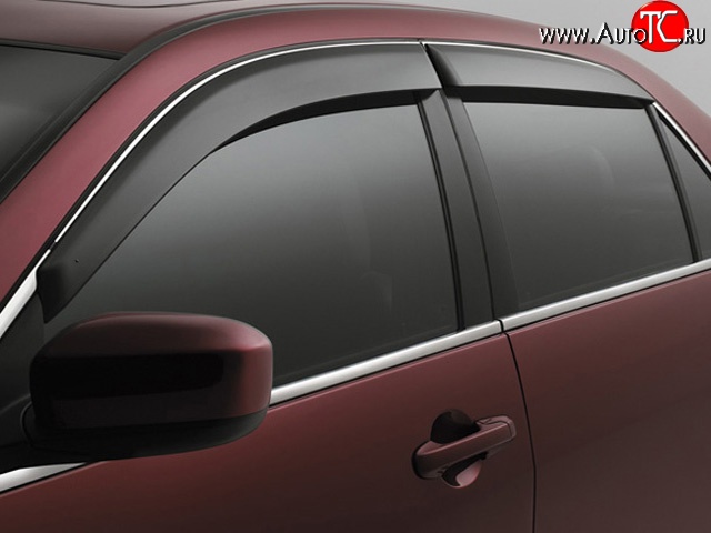 2 069 р. Дефлекторы окон (ветровики) 4 шт. Novline Ford Fusion 1 хэтчбэк дорестайлинг (2002-2005)  с доставкой в г. Чебоксары