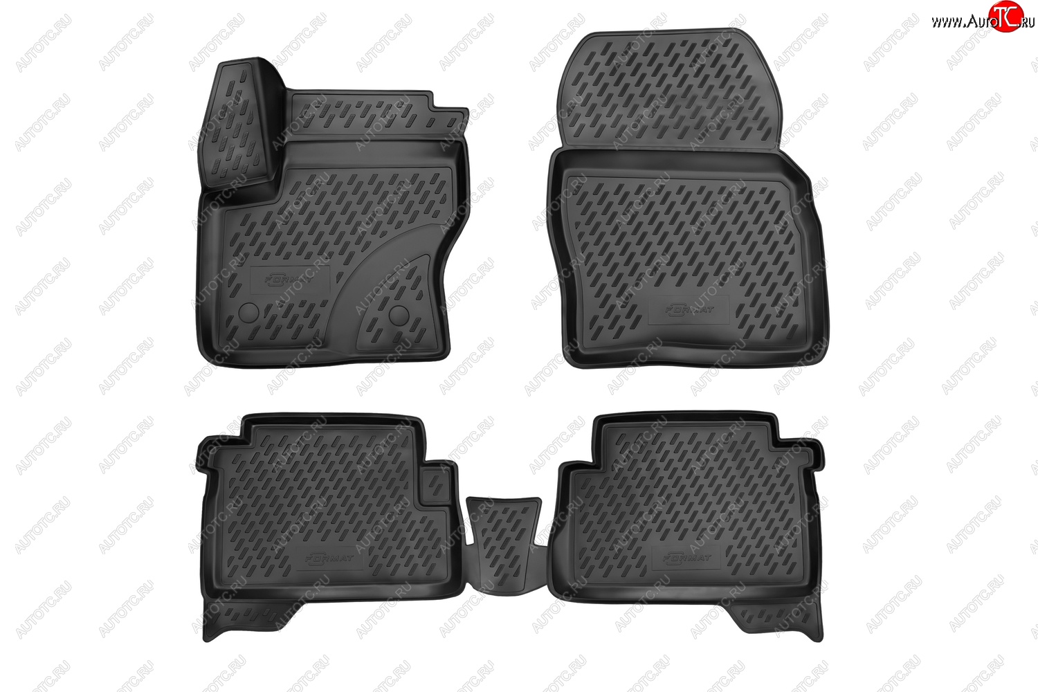 5 399 р. Комплект ковриков в салон с повышенной износостойкостью Format  Ford Kuga  2 (2013-2019) дорестайлинг, рестайлинг  с доставкой в г. Чебоксары