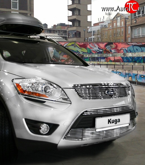 4 454 р. Декоративная вставка решетки радиатора Novline  Ford Kuga  1 (2008-2013)  с доставкой в г. Чебоксары