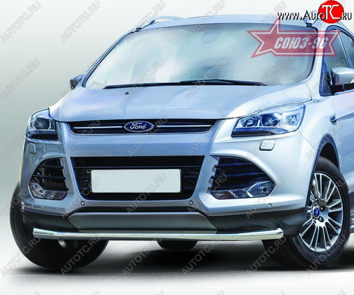 2 384 р. Защита переднего бампера одинарная Souz-96 Premium High (d60) Ford Kuga 2 дорестайлинг (2013-2016)  с доставкой в г. Чебоксары