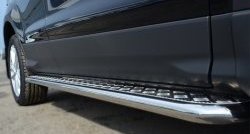 24 649 р. Широкая защита порогов SLITKOFF  Ford Kuga  2 (2013-2016) дорестайлинг  с доставкой в г. Чебоксары. Увеличить фотографию 2