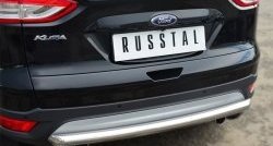 13 449 р. Одинарная защита заднего бампера из трубы диаметром 63 мм SLITKOFF  Ford Kuga  2 (2013-2016) дорестайлинг  с доставкой в г. Чебоксары. Увеличить фотографию 2