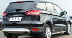 13 449 р. Одинарная защита заднего бампера из трубы диаметром 63 мм SLITKOFF  Ford Kuga  2 (2013-2016) дорестайлинг  с доставкой в г. Чебоксары. Увеличить фотографию 4