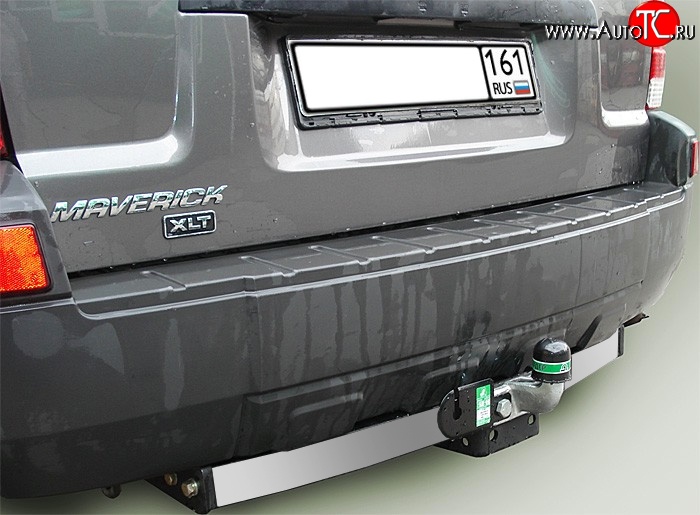 11 399 р. Фаркоп Лидер Плюс (c нерж. пластиной) Ford Maverick TM1 рестайлинг, 5 дв. (2004-2007) (Без электропакета)  с доставкой в г. Чебоксары