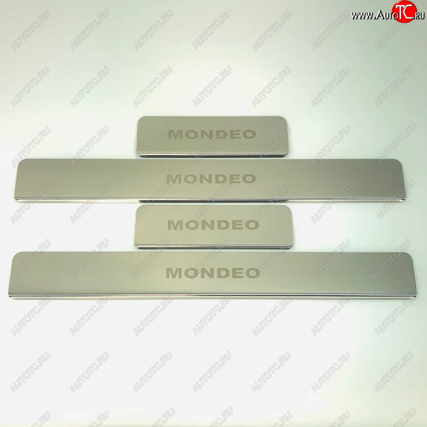 2 179 р. Накладки порожков салона INOX Ford Mondeo MK5 CD391 дорестайлинг седан (2014-2018) (Нержавеющая сталь)  с доставкой в г. Чебоксары