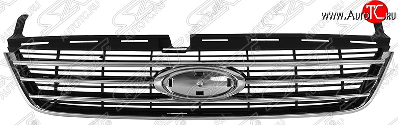 2 099 р. Решётка радиатора SAT Ford Mondeo Mk4,BD дорестайлинг, седан (2007-2010) (Неокрашенная)  с доставкой в г. Чебоксары