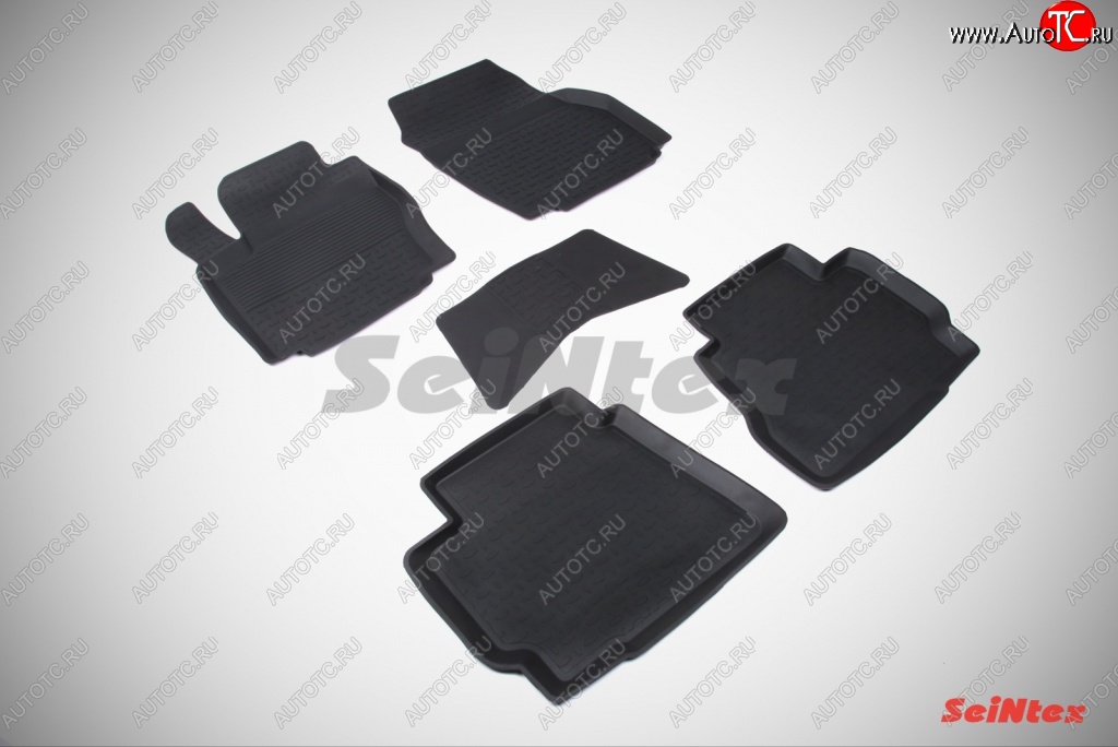 3 099 р. Износостойкие коврики в салон с высоким бортом SeiNtex Premium 4 шт. (резина) Ford Mondeo Mk4,BD дорестайлинг, седан (2007-2010)  с доставкой в г. Чебоксары