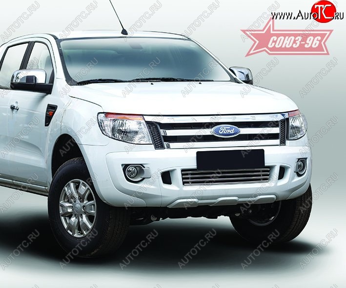 5 489 р. Декоративный элемент воздухозаборника Souz-96 (d16)  Ford Ranger ( DoubleCab,  RapCab) (2011-2016) дорестайлинг  с доставкой в г. Чебоксары