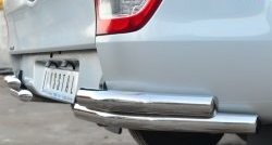 24 999 р. Защита заднего бампера (2 трубы Ø63 мм уголки, нержавейка) SLITKOFF Ford Ranger RapCab дорестайлинг (2011-2016)  с доставкой в г. Чебоксары. Увеличить фотографию 2