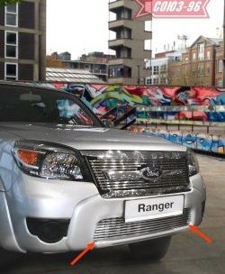 Декоративный элемент воздухозаборника Souz-96 (d10) Ford Ranger (2006-2009) дорестайлинг