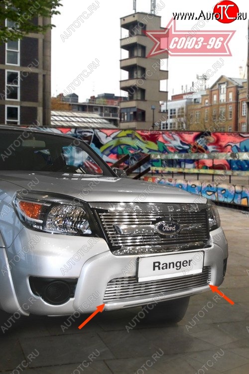 4 769 р. Декоративный элемент воздухозаборника Souz-96 (d10)  Ford Ranger (2006-2009) дорестайлинг  с доставкой в г. Чебоксары