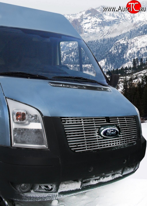 5 534 р. Декоративные вставки решетки радиатора Novline  Ford Transit (2006-2014) цельнометаллический фургон  с доставкой в г. Чебоксары