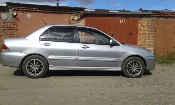 3 899 р. Пороги накладки Сток 2л Mitsubishi Lancer 9 CS седан 1-ый рестайлинг (2003-2005) (Неокрашенные)  с доставкой в г. Чебоксары. Увеличить фотографию 10