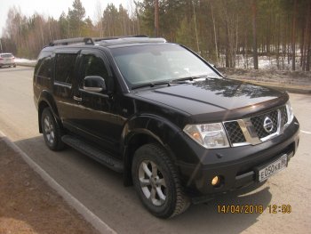 2 379 р. Передние брызговики NovLine 2 шт.  Nissan Pathfinder  R51 (2009-2014) рестайлинг  с доставкой в г. Чебоксары. Увеличить фотографию 3