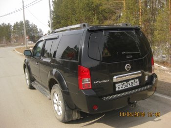 2 379 р. Передние брызговики NovLine 2 шт.  Nissan Pathfinder  R51 (2009-2014) рестайлинг  с доставкой в г. Чебоксары. Увеличить фотографию 2