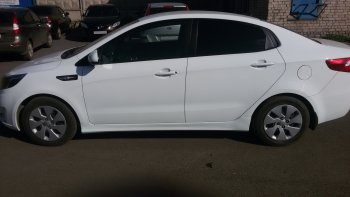4 099 р. Пороги накладки Drive KIA Rio 3 QB хэтчбек 5 дв. рестайлинг (2015-2017) (Неокрашенные)  с доставкой в г. Чебоксары. Увеличить фотографию 6