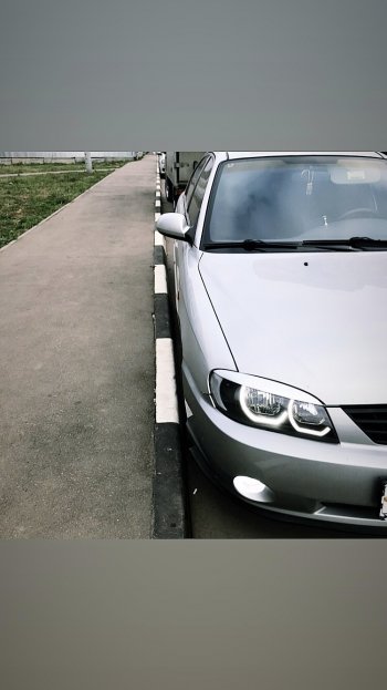 449 р. Реснички на фары Nika-Спорт KIA Spectra (2000-2009) (Неокрашенные)  с доставкой в г. Чебоксары. Увеличить фотографию 8