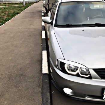 449 р. Реснички на фары Nika-Спорт KIA Spectra (2000-2009) (Неокрашенные)  с доставкой в г. Чебоксары. Увеличить фотографию 10