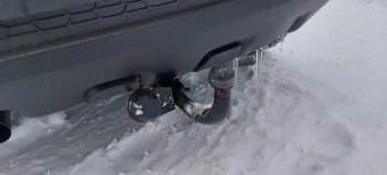4 999 р. Фаркоп Металл Дизайн Renault Duster HS дорестайлинг (2010-2015) (Без розетки и жгута)  с доставкой в г. Чебоксары. Увеличить фотографию 4
