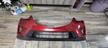3 089 р. Бампер передний SAT (под омыватели)  Mazda CX-5  KE (2011-2014) дорестайлинг (Неокрашенный)  с доставкой в г. Чебоксары. Увеличить фотографию 2