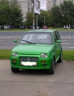4 389 р. Передний бампер Я-робот V1  Лада Ока 1111 (1988-2008) (Неокрашенный)  с доставкой в г. Чебоксары. Увеличить фотографию 12