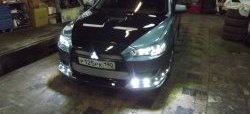799 р. Реснички Evo Mitsubishi Lancer 10 CY седан дорестайлинг (2007-2010) (Неокрашенные)  с доставкой в г. Чебоксары. Увеличить фотографию 2