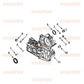 639 р. Сальник коленчатого вала передний (ISF2.8, 50.3Х65Х8, 5265266) HAFFEN ГАЗ ГАЗель Next A62,А65 автобус (2016-2025)  с доставкой в г. Чебоксары. Увеличить фотографию 3