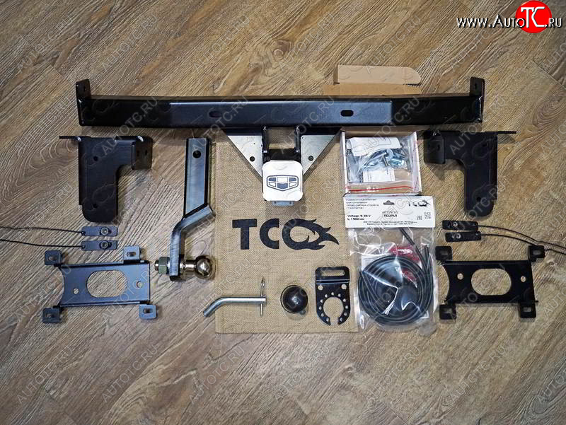 14 999 р. Фаркоп (тягово-сцепное устройство) TCC Geely Atlas NL3 (2016-2022) (Оцинкованный, шар E)  с доставкой в г. Чебоксары
