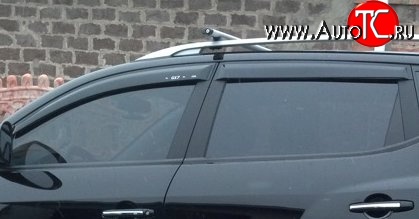 4 199 р. Комплект дефлекторов окон (ветровиков) 4 шт. Cross SIM Geely Emgrand X7 дорестайлинг (2011-2015)  с доставкой в г. Чебоксары