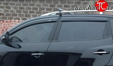 999 р. Комплект дефлекторов окон (ветровиков) 4 шт. Russtal Geely Emgrand X7 дорестайлинг (2011-2015)  с доставкой в г. Чебоксары