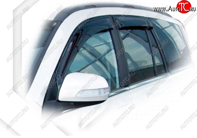2 299 р. Дефлектора окон CA-Plastiс Great Wall Hover H3  дорестайлинг (2010-2014) (Classic полупрозрачный, Без хром.молдинга, Крепление только на скотч)  с доставкой в г. Чебоксары